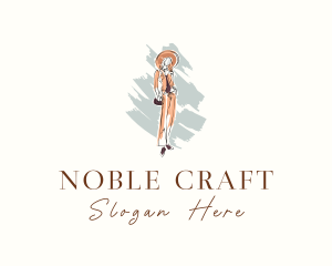 Woman Fashion Model logo design