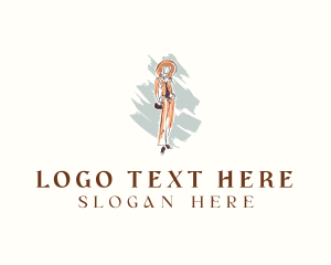 Woman Fashionista Model logo