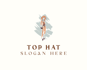 Woman Fashionista Model logo design