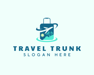 Airplane Luggage Vacation logo