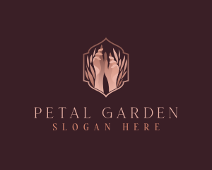 Wreath Hands Spa logo design