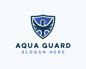 Hawk Blue Shield logo design