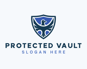 Hawk Blue Shield logo design