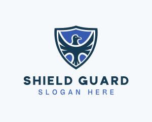 Hawk Blue Shield logo design