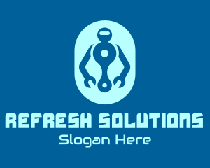 Robot Repair Service logo design