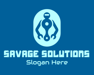 Robot Repair Service logo design