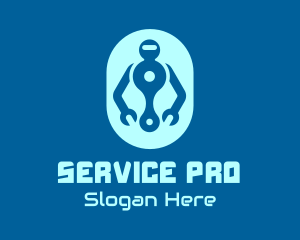 Robot Repair Service logo design