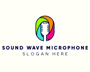 Audio Microphone Letter O logo