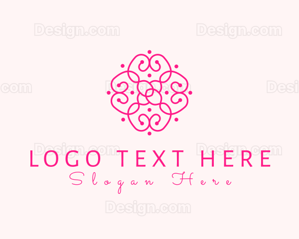 Elegant Flower Pattern Logo