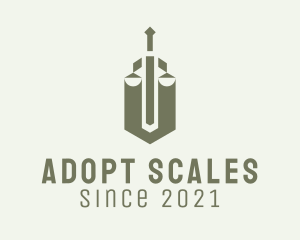 Green Sword Scale  logo design