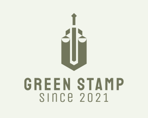 Green Sword Scale  logo design