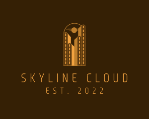 Building Skyline Construction logo design