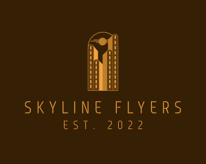 Building Skyline Construction logo design