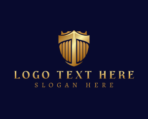 Premium Shield Letter T logo