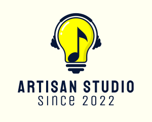 Light Bulb Music Studio  logo design