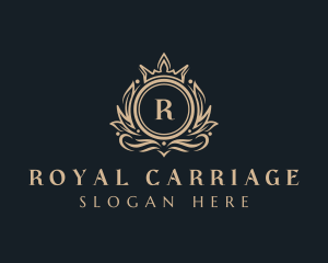 Royalty Crown Shield logo design