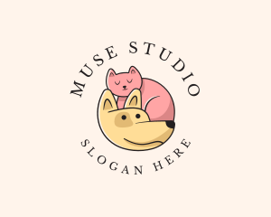 Pet Animal Kitten Dog Logo