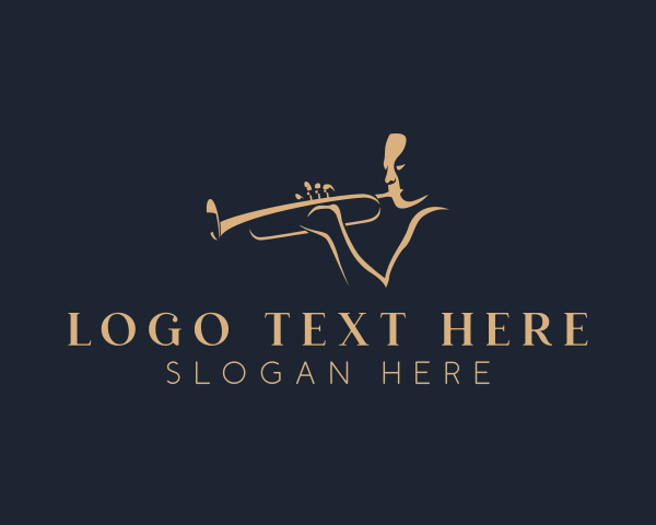 Musician Trumpet Instrument  logo