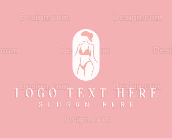 Woman Body Lingerie Logo