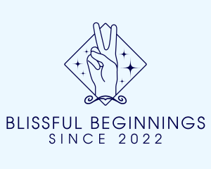 Beauty Spa Peace Sign logo