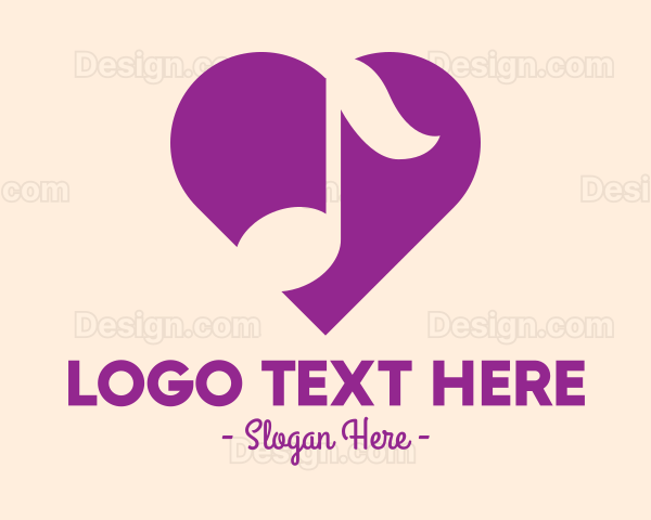 Purple Heart Note Logo