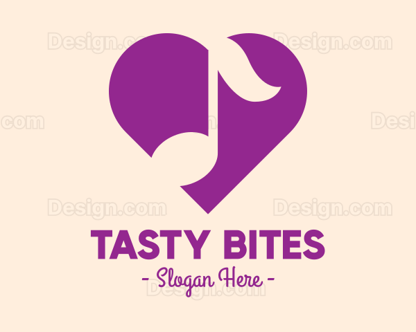 Purple Heart Note Logo