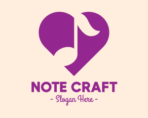 Purple Heart Note logo