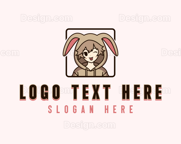 Anime Chibi Girl Logo