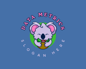 Cute Koala Salad logo design