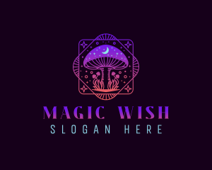 Magical Mushroom Fantasy logo design