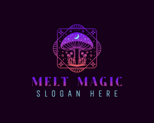 Magical Mushroom Fantasy logo design