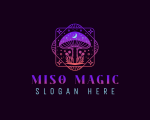 Magical Mushroom Fantasy logo design