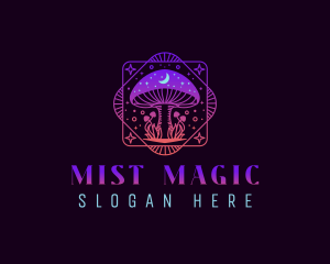 Magical Mushroom Fantasy logo design