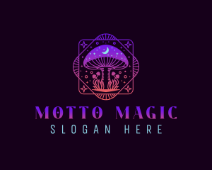 Magical Mushroom Fantasy logo design