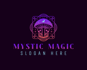 Magical Mushroom Fantasy logo design