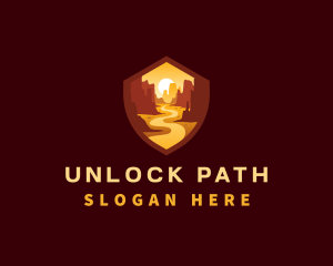 Desert Canyon Path logo design