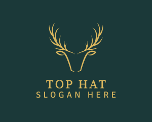 Golden Deer Antler Logo