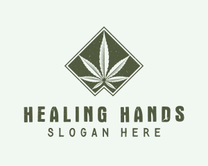 Green Medicinal Weed logo