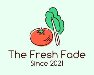 Tomato Lettuce Vegetable  logo design