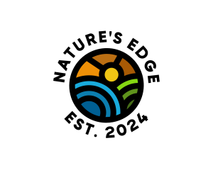 Nature Field Landscape  logo design