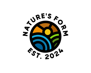 Nature Field Landscape  logo design