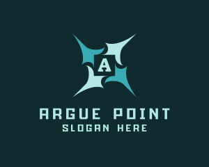 Sharp Pointed Star logo design