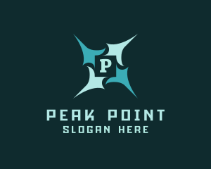 Sharp Pointed Star logo design