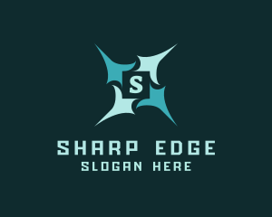 Sharp Pointed Star logo design