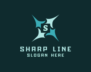 Sharp Pointed Star logo design