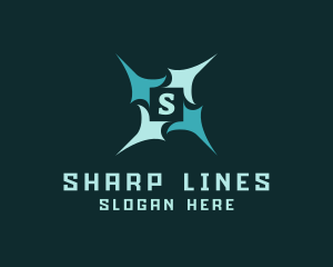 Sharp Pointed Star logo design