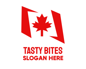 Canada Maple Flag  Logo