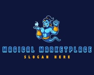 Fantasy Cartoon Genie logo