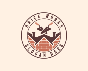 Brick Construction Masonry logo design