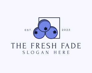 Fresh Blueberry Fruit logo design